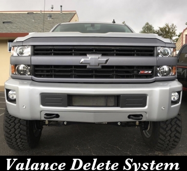 15-19 Chevy 2500/3500 Tow Hook Valance Delete