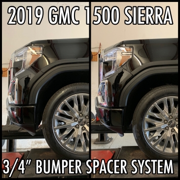 2019+ GMC 1500 Sierra 3/4" Bumper Spacer Kit