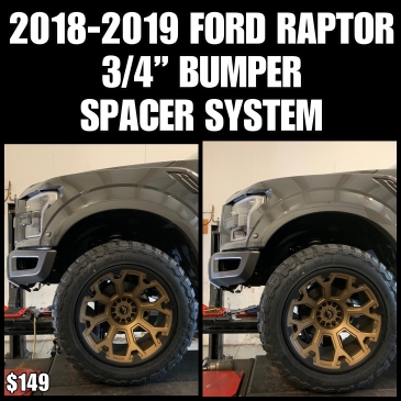 18-20 Ford Raptor 3/4" Bumper Spacer Kit