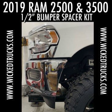 2019+ RAM 2500/3500 1/2" Bumper Spacer System