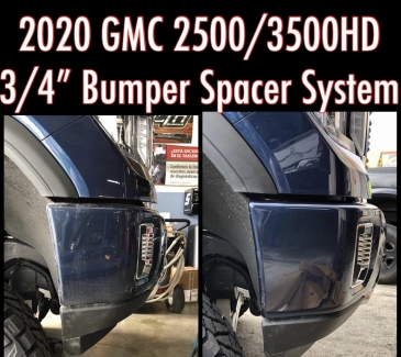 2020+ GMC 2500/3500HD 3/4" Bumper Spacer Kit