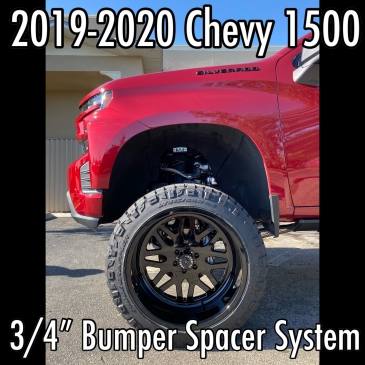 2019+ Chevy 1500 3/4" Bumper Spacer System