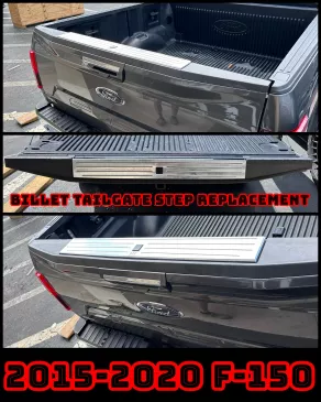 BILLET TAILGATE STEP REPLACEMENT COVERS