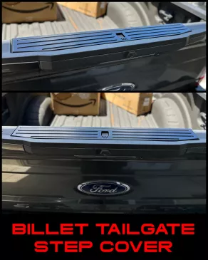 BILLET TAILGATE STEP REPLACEMENT COVERS